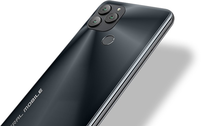 General Mobile GM 22 Plus Siyah Arkadan Görünüm